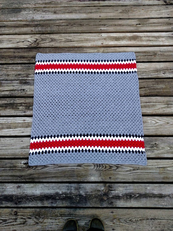 Ohio State Crochet Blanket Crochet OSU Baby Afghan Ohio State