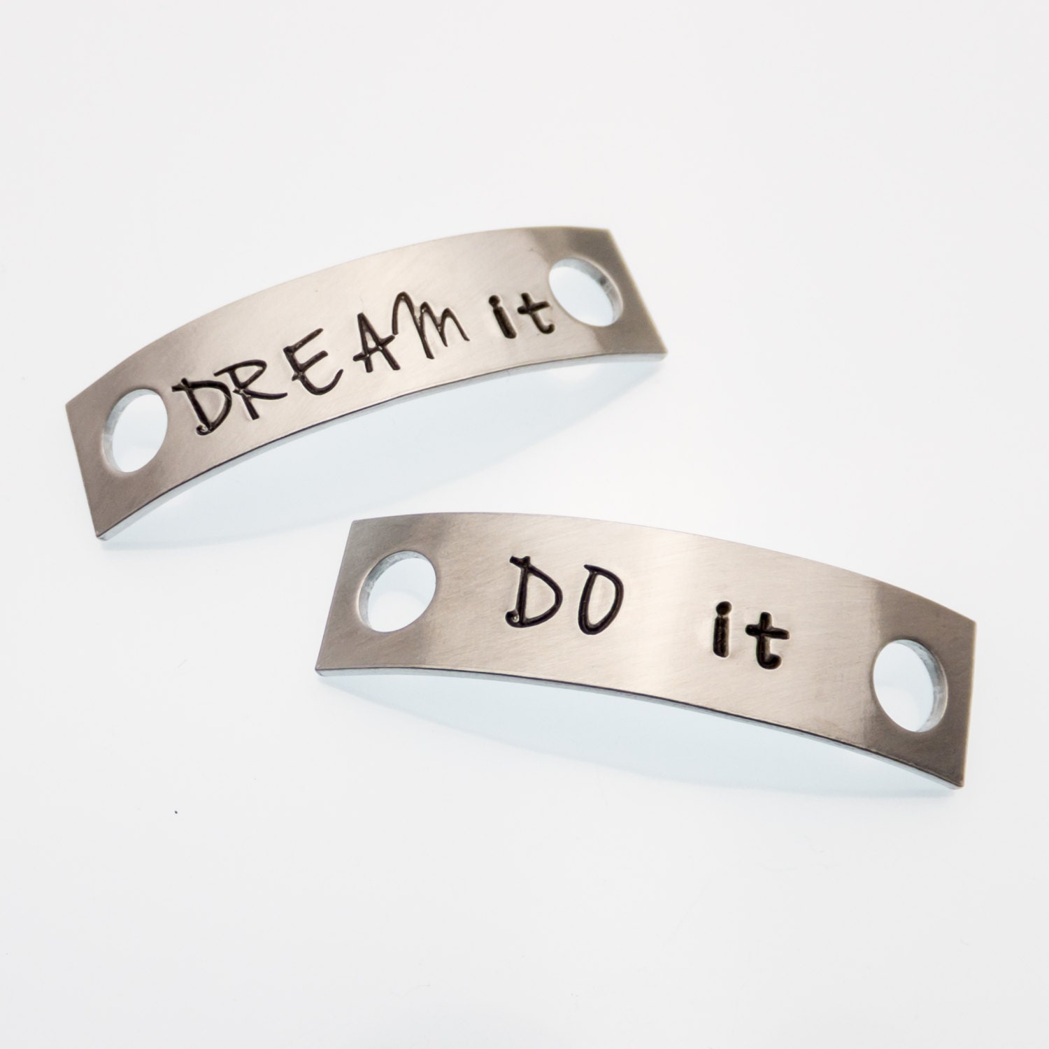 Pair of Shoelace Tags Shoelace Charms Dream It Do It