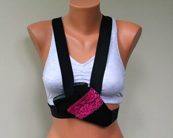 Chest Holster, Safe and secure jogging or walking Gun holster, Jogging, walking protection,comfortable gun holster, Womens or Mens holster