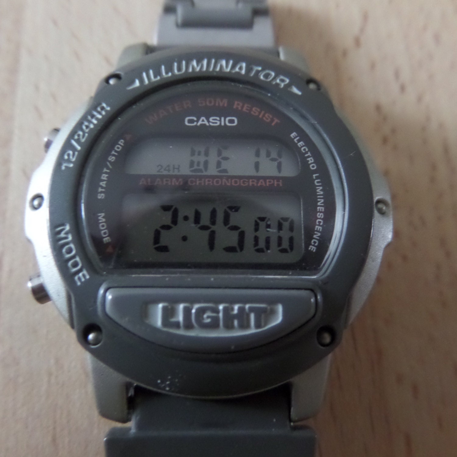 how to set time on casio illuminator wr50m