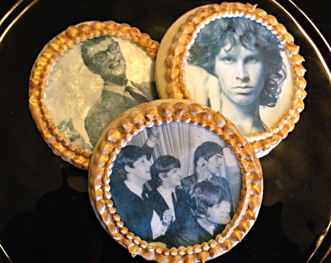Edible Legends of Rock and Roll Cupcake, Cookie & Oreo Toppers - Wafer Paper or Frosting Sheet