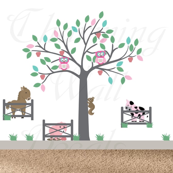 Farm Animal Decals Farm Animals Animal Wall by CharmingWallDecals