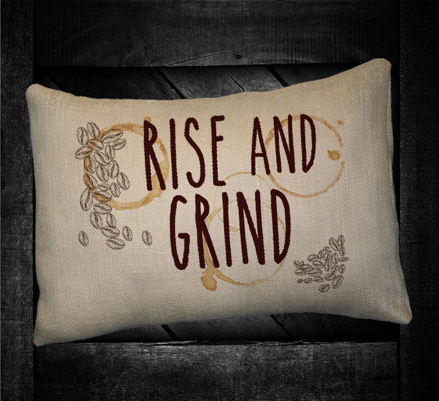 Rise and Grind Coffee 12x16 Pillow Set