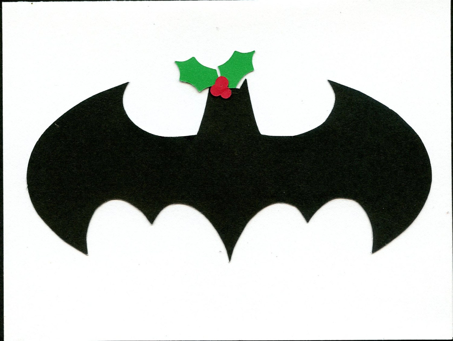 Batman Holiday/ Christmas Card by JensMemoryMakers on Etsy