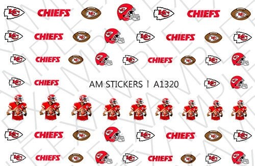 Kansas City Chiefs Nail Decals