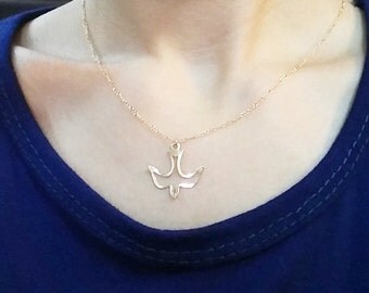 bird Necklace bird Bracelet Dainty Necklace Personalized Necklace High quality 14k Gold Filled tiny elegant Delicate Gold Necklace minimal