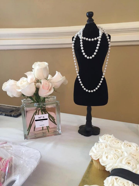 No 5 Designer Inspired Perfume Bottle Flower Vase