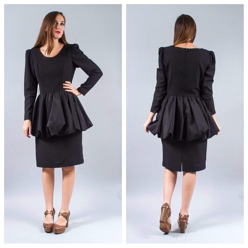 peplum party dress