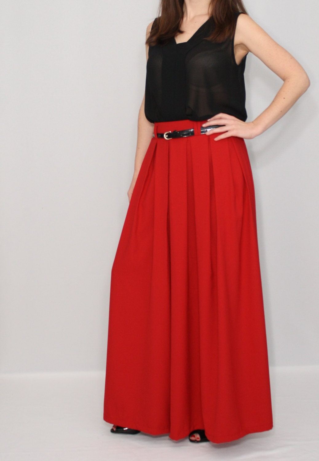 palazzo pants with skirt