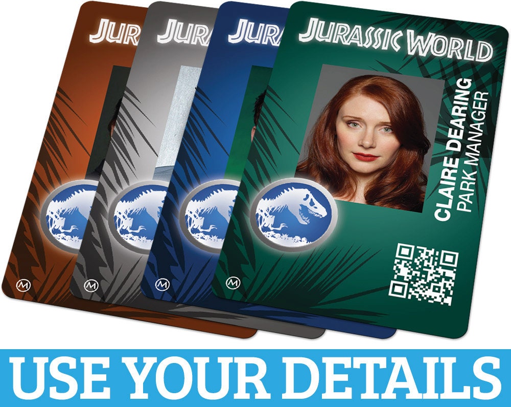 Custom ID Card Badge: Jurassic World Cosplay Costume Prop
