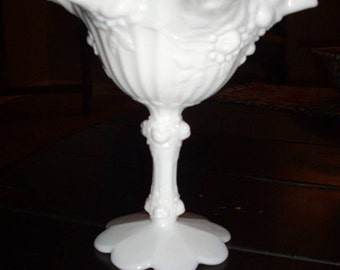 Fenton Milk Glass Compote