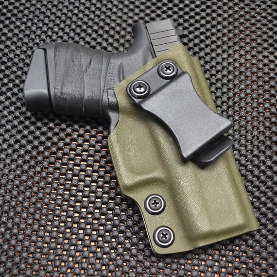 Glock 42 G42 IWB Kydex Holster OD Green Appendix Carry / FBI Cant