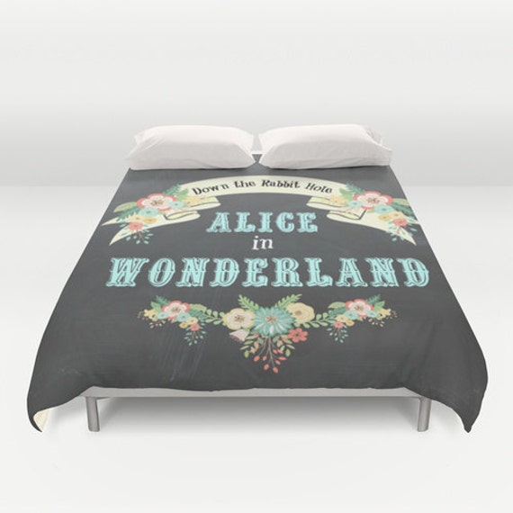 Alice In Wonderland Duvet Cover Home Decor Bedding