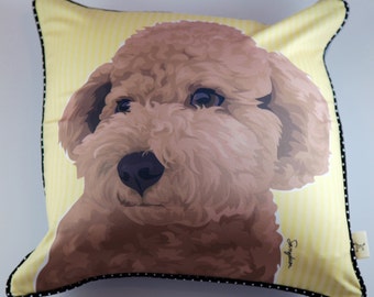 poodle plush pillow