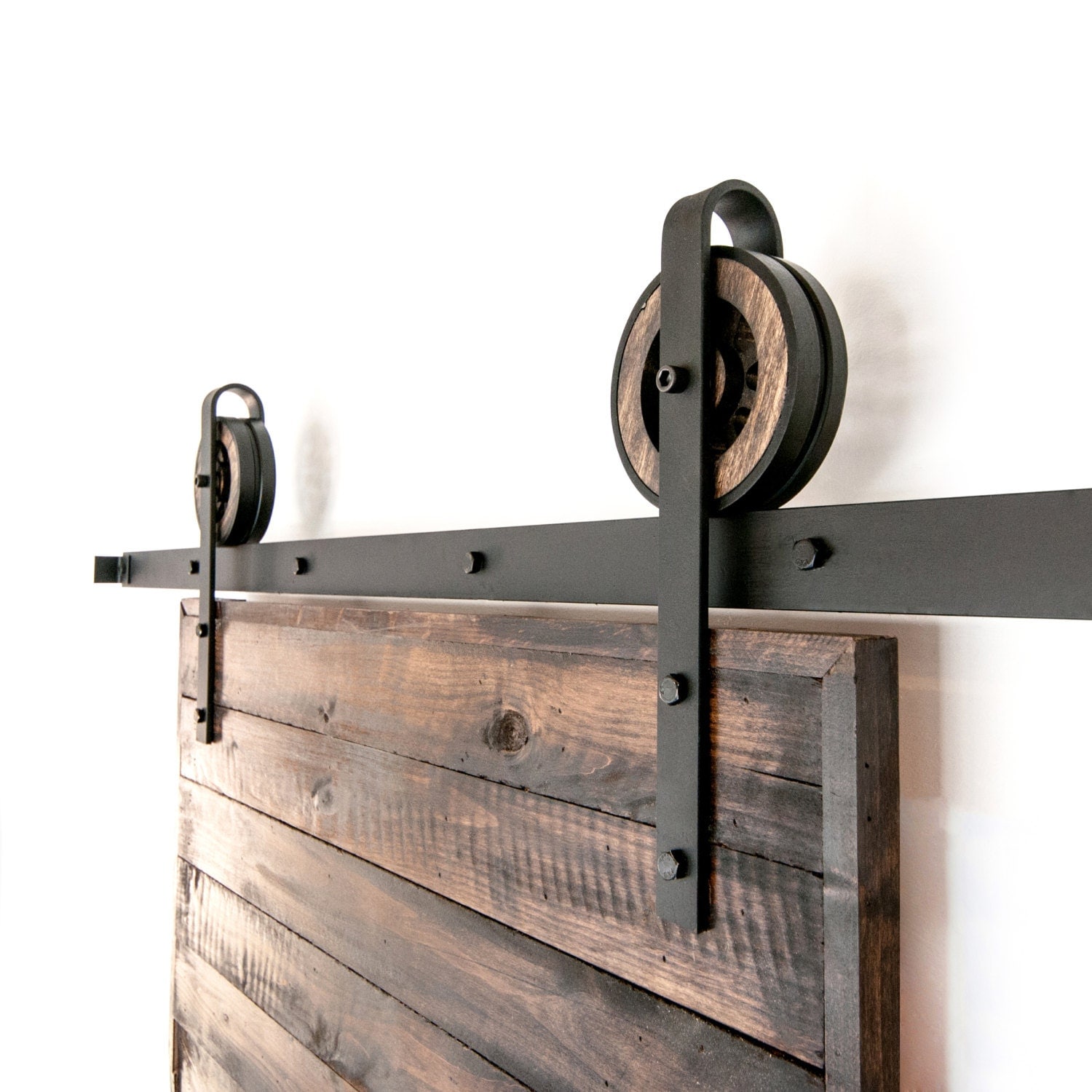 Vintage Rustic Thin Strap Sliding Barn Door Hardware 