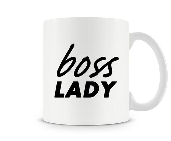 Boss lady funny mug cup glass kitchenware coffee by cookietees