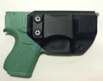 Glock 43 Black IWB Concealed Carry Kydex Holster With Adjustable Cant