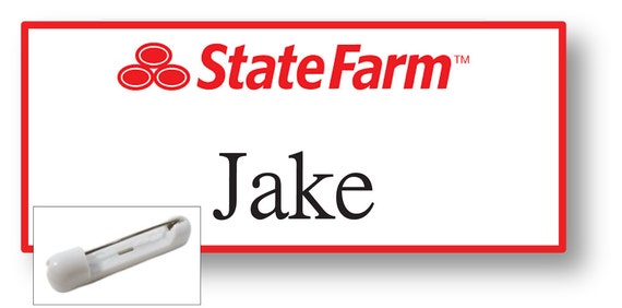1 JAKE From State Farm Halloween Costume Name by Badgelady117