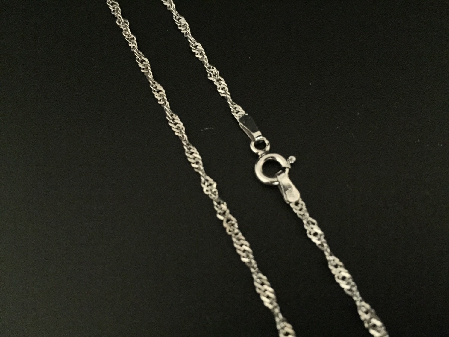 Silver Singapore Chain // 925 Sterling Silver // 1.8mm Gage