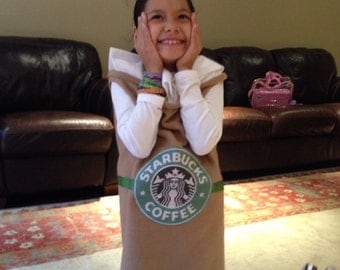 Starbucks Cup Custom Costume Child Size Cappuccino Frappuccino