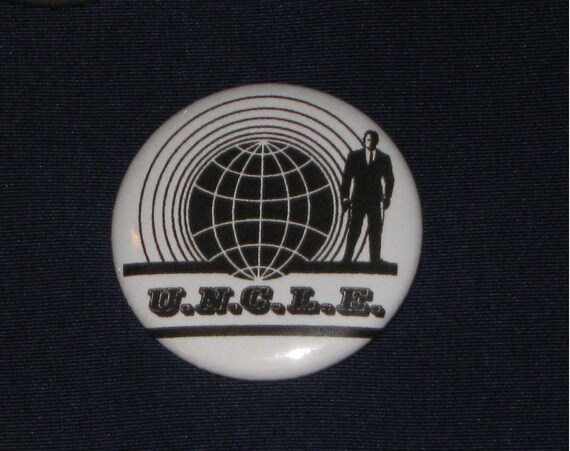 Man From U.N.C.L.E. Classic Logo Button 1.25 by MemoraDelia