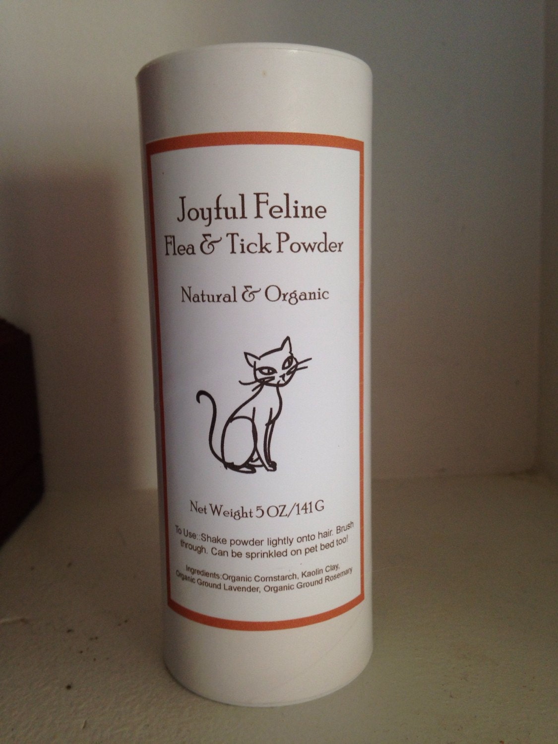 Natural Flea & Tick Repellent Cats FelineFlea Powder