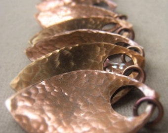 Gold Teardrop Pendant Lot Hammered Bronze Marquise Pendants Item No. 9544