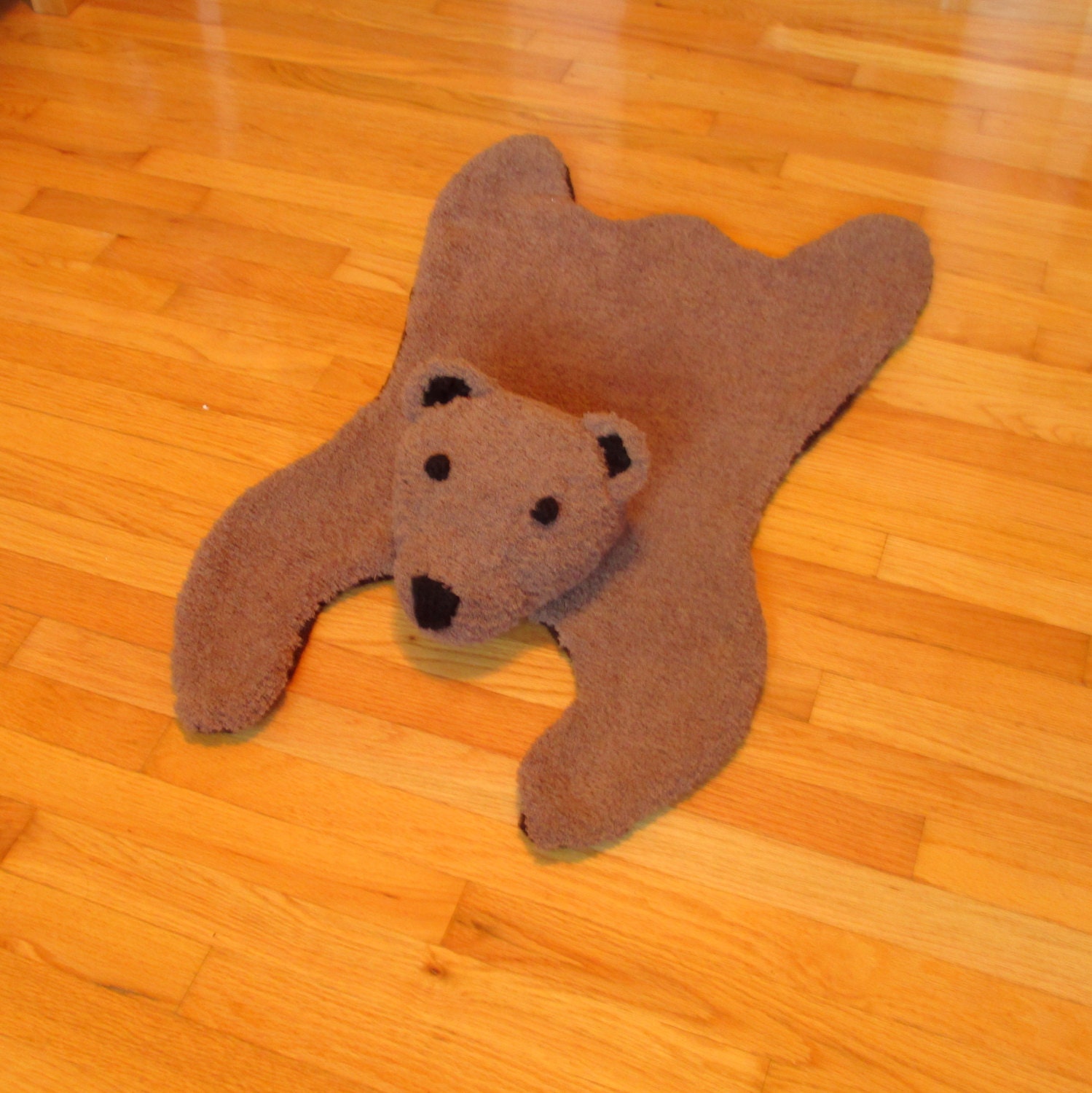 Faux bearskin rug nursery decor faux taxidermy grizzly bear