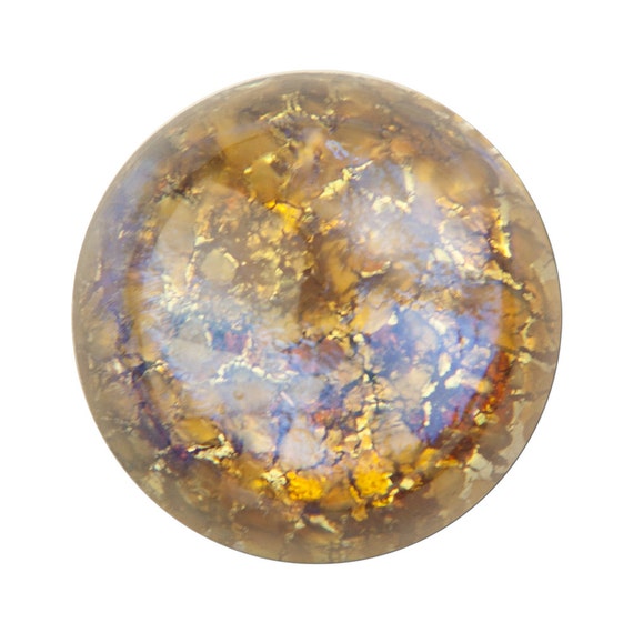 Topaz Foil Opal Round Cabochon 18mm 1 cab3008D