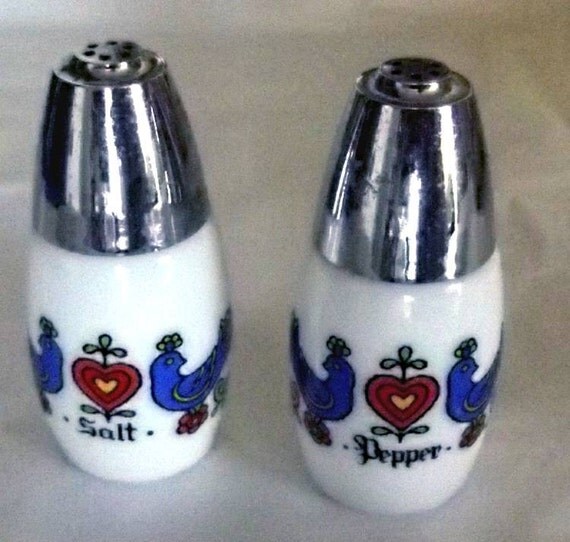 60s70s Vintage Gemco Salt and Pepper Shakers by TickledPinkVintage