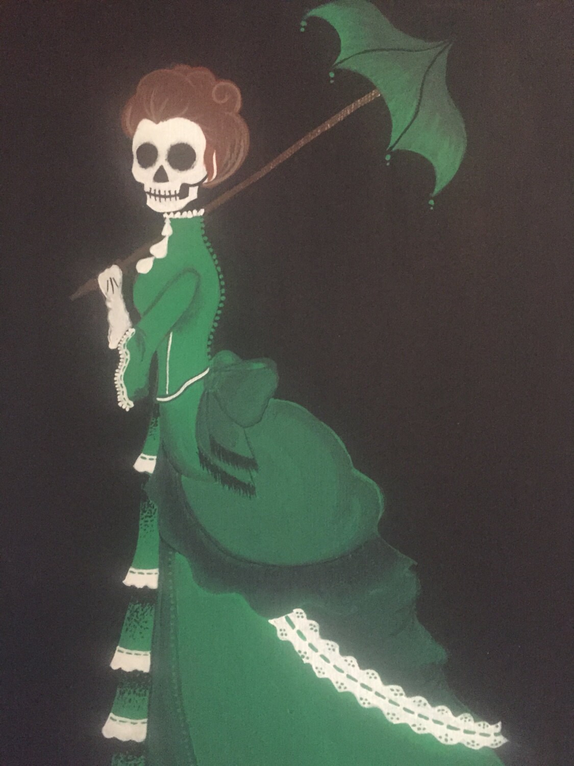 Arsenic Green Original Painting by voodookitty on Etsy