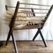 Mid Century Furniture | Magazine Rack | Wooden Display Stand | Danish Modern Home Decor | 1960's Design | Retro Decor | Autumn Accent