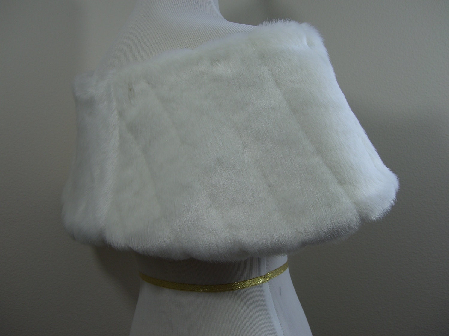 mink faux fur shawl