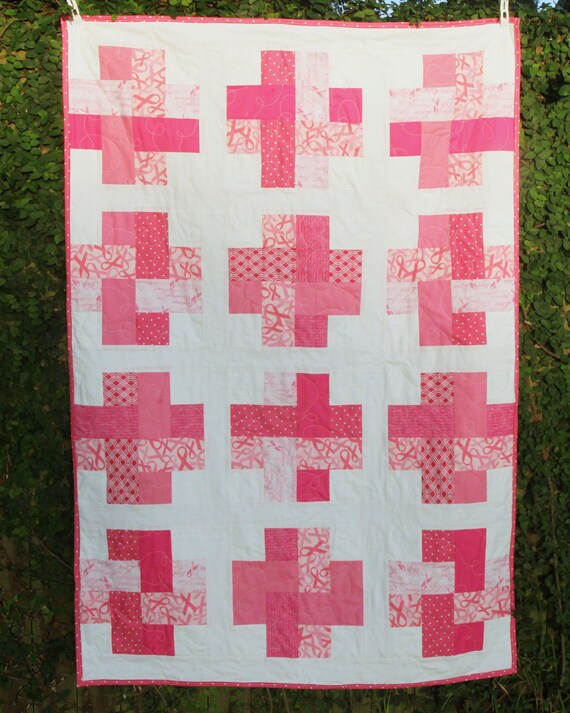 Breast Cancer Quilt Breast Cancer Cancer by SimplySewingQuilts