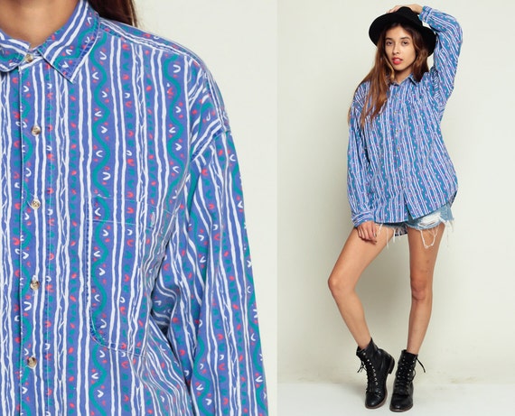 80's style button up shirts