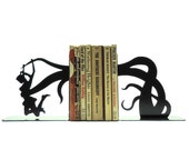 Tentacle Attack Metal Art Bookends - Free USA Shipping