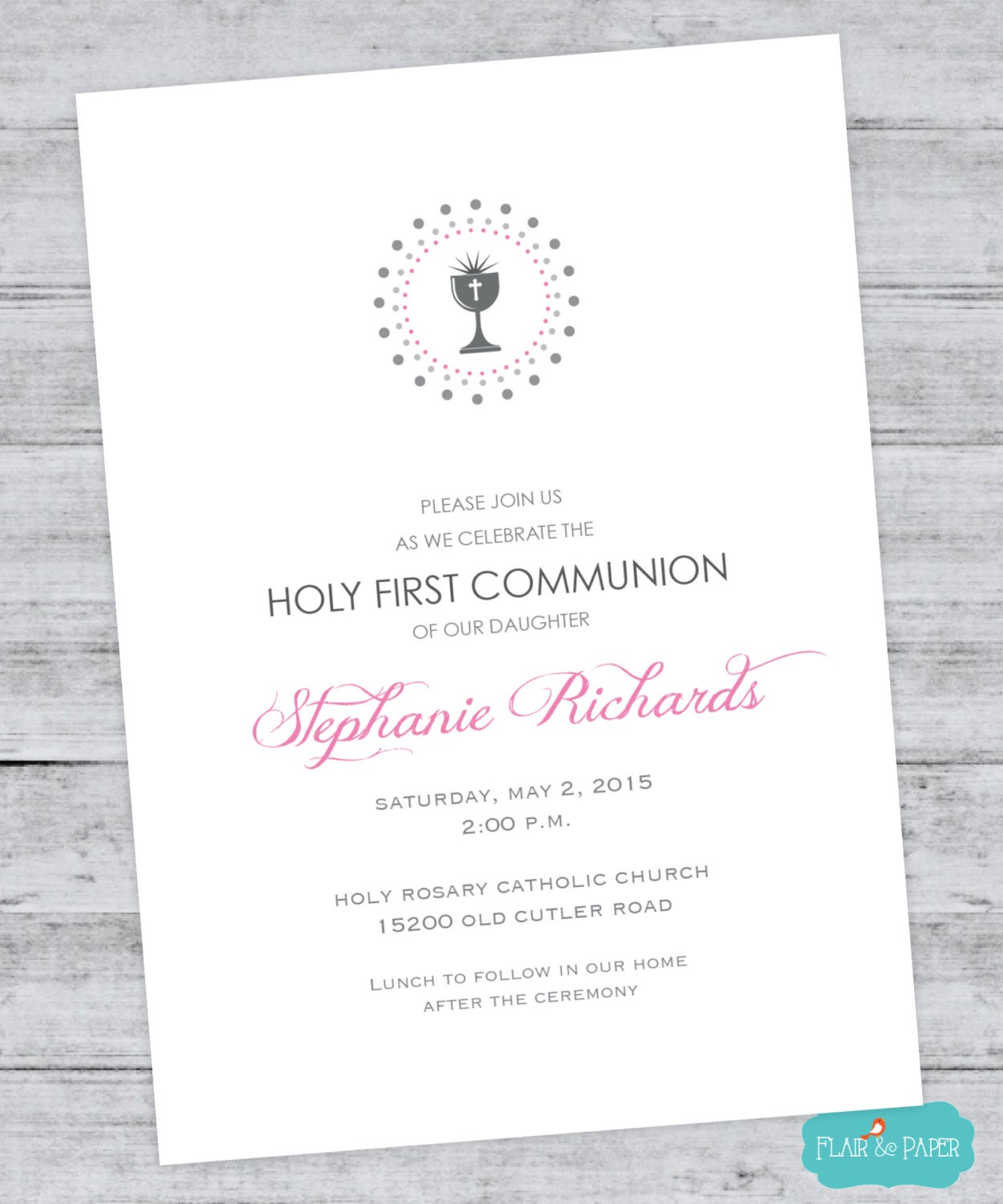 Communion First Invitations 9