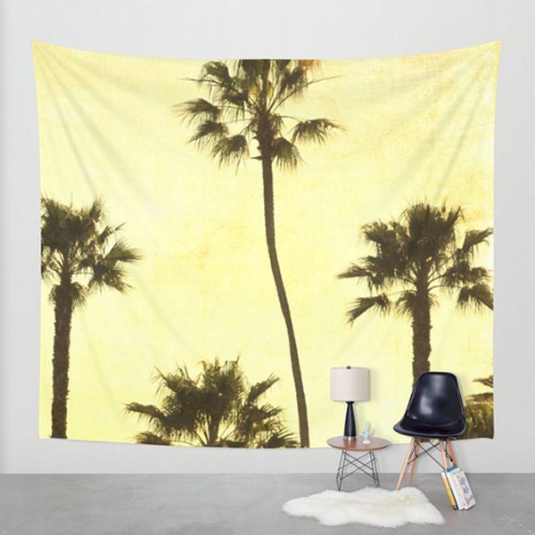 Wall Tapestry Palm Tree Tapestry California Wall Hanging