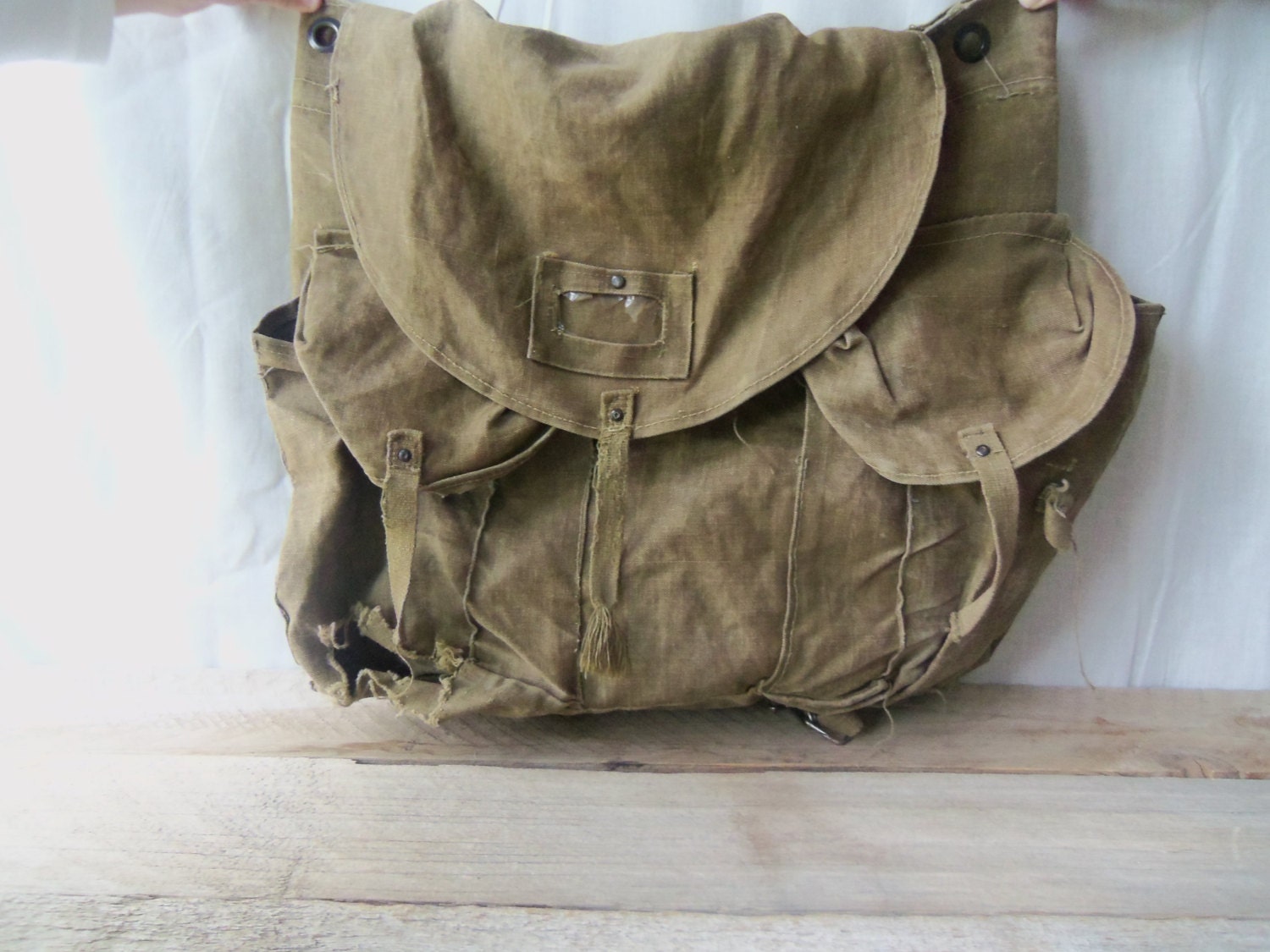 Vintage Extra Large Military Duffle Bag // Heavy Canvas
