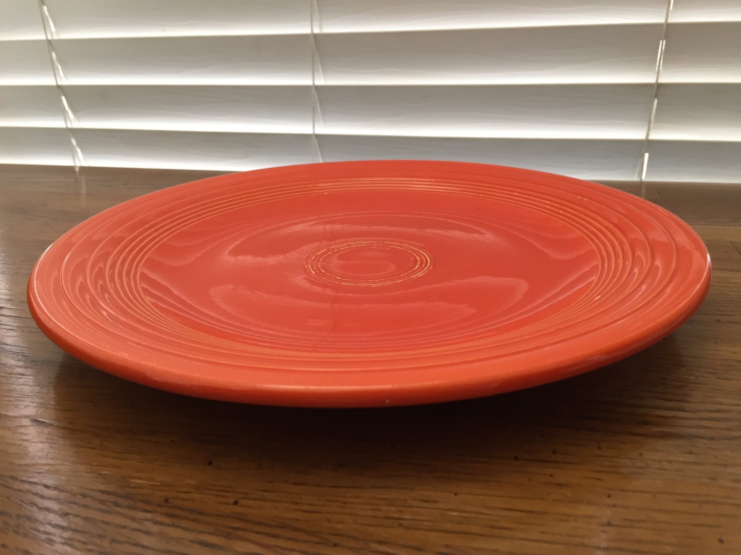 Vintage Fiesta Radioactive Red 10' Dinner Plate