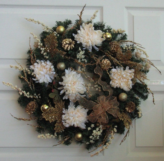 winter wreath white and gold ornament wreath by winter wreath white and gold ornament wreath by