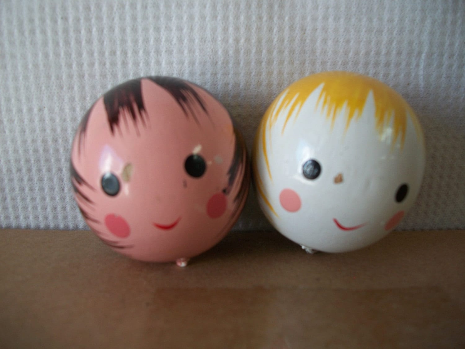 Vintage Wood Doll Heads for Crafts