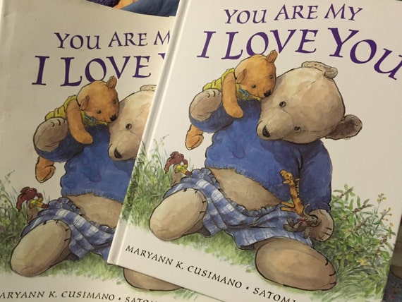 Teddy Bear You Are My I LOVE YOU book by vintagebooklover on Etsy