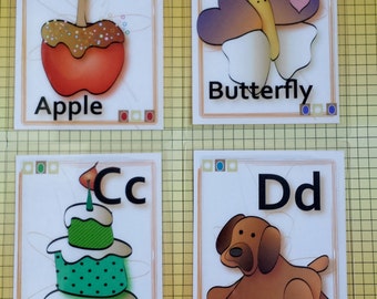 Baby Flashcards -  Large Flashcard for Baby - Laminated ABC Flash Cards for Toddler - Alphabet Flash Cards - Christmas Learning Toy for Baby