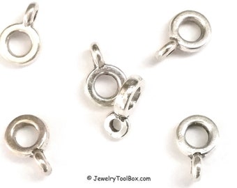 20 Slver Bals Charm / Pendant Connectors - C2097 - Etsy
