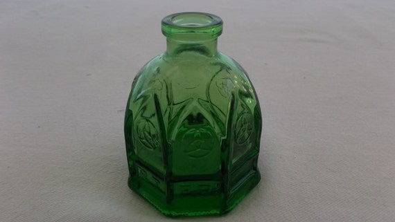 Vintage Bottle Small Green Glass Wheaton Bitters Bottle