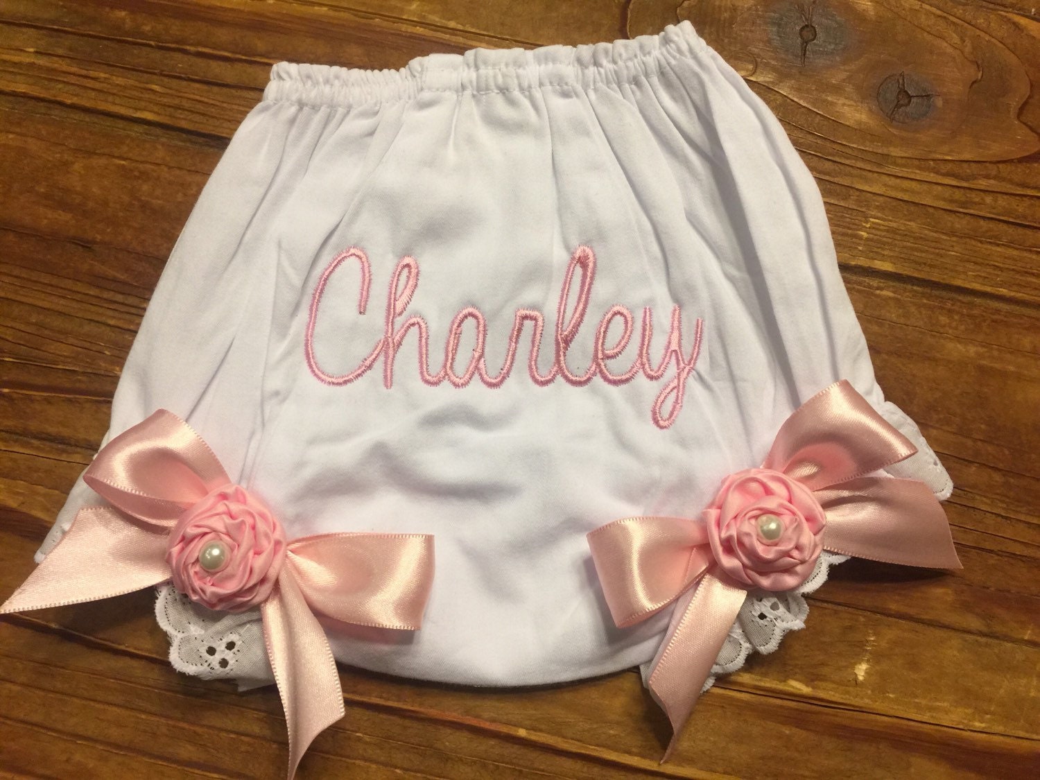Personalized Baby Bloomer Birthday Bloomers Monogrammed