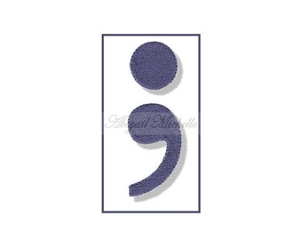 Semicolon Set - Machine Embroidery