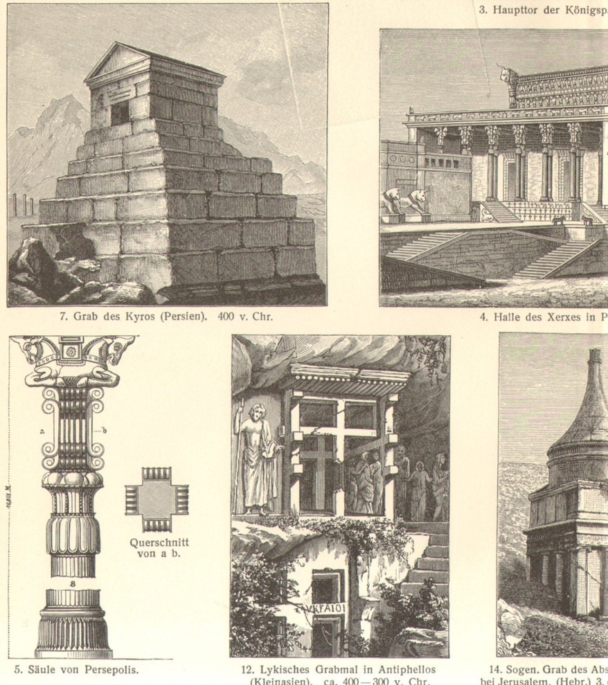 1902 Architecture of the Ancient Assyria by CabinetOfTreasures