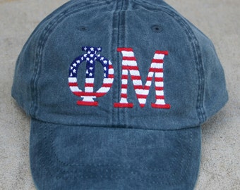 Phi Mu American Flag Cap